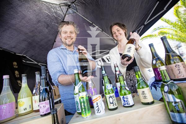 Picture by Peter Frankland. 23-08-24 The last of the Seafront Sunday events for 2024 was a food themed event. Ben Hall and Kate McMahon were selling Japanese items. Their business is called Tokkuri.