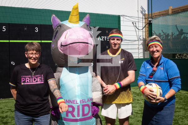 Photo by Erin Vaudin. 27.08.24. Ellie Jones, the CEO of liberate, Aimee Ogier, Max Ellis, a partner at EY and Nicky Will, the director of communications at the Sports Commision met to discuss the importance of Pride in sport.