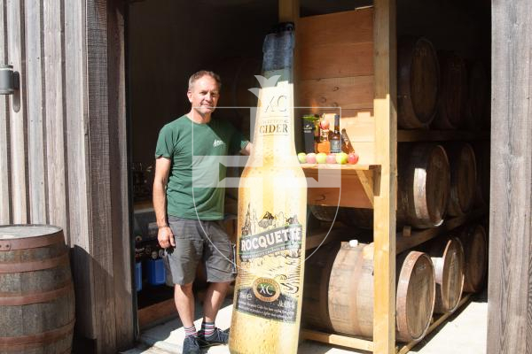 Photo by Erin Vaudin. 27.08.24. James Meller is looking forward to the Roquettes Cider annual apple swap.