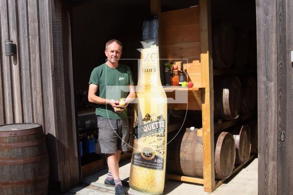 Photo by Erin Vaudin. 27.08.24. James Meller is looking forward to the Roquettes Cider annual apple swap.