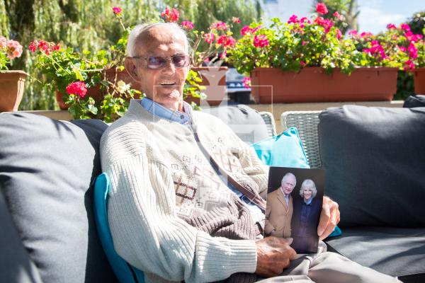 Photo by Erin Vaudin. 29.08.24. Lawrence Torode is celebrating his 100th birthday.