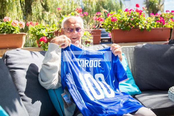 Photo by Erin Vaudin. 29.08.24. Lawrence Torode is celebrating his 100th birthday.