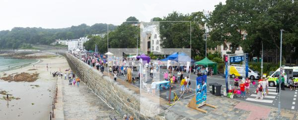 Picture by Karl Dorfner. 01-09-2024 - Havelet Regatta - Panoramic shot of the event