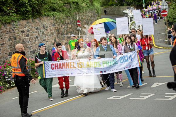 Picture by Sophie Rabey.  07-09-24.  Channel Island Pride 2024 celebrations in St Peter Port Town.