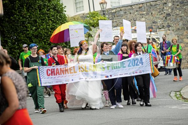 Picture by Sophie Rabey.  07-09-24.  Channel Island Pride 2024 celebrations in St Peter Port Town.