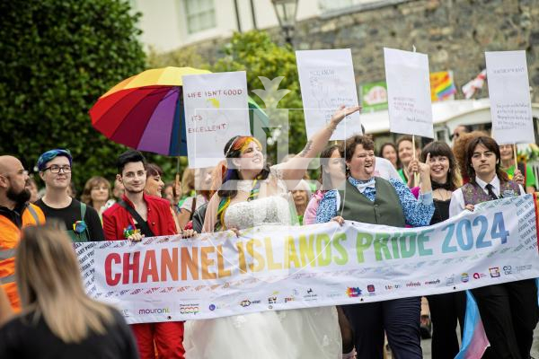 Picture by Sophie Rabey.  07-09-24.  Channel Island Pride 2024 celebrations in St Peter Port Town.