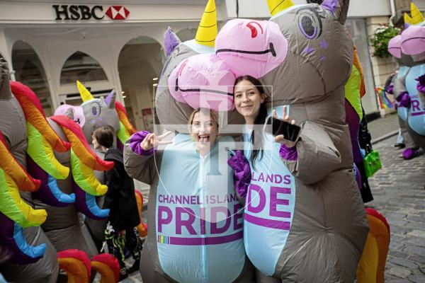 Picture by Sophie Rabey.  07-09-24.  Channel Island Pride 2024 celebrations in St Peter Port Town.
Donkeycorns.