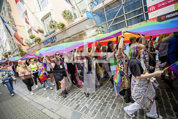 Picture by Sophie Rabey.  07-09-24.  Channel Island Pride 2024 celebrations in St Peter Port Town.