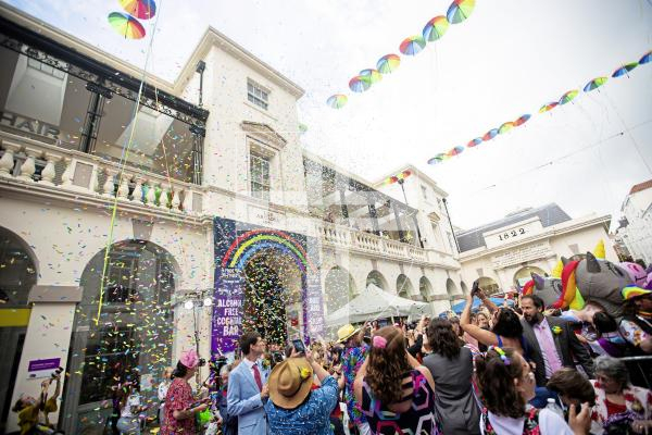 Picture by Sophie Rabey.  07-09-24.  Channel Island Pride 2024 celebrations in St Peter Port Town.