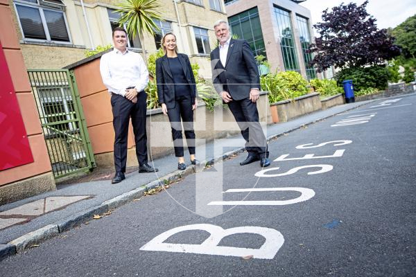 Picture by Peter Frankland. 09-09-24 Stagecoach are taking over the bus contract from CT Plus. Tony Vincent, Engineering Director for Stagecoach south division, Katie Wagstaff, Operations Director for Stagecoach south division and Deputy Adrian Gabriel.