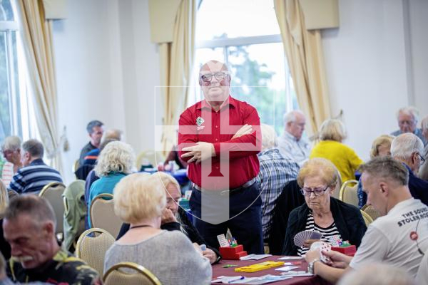 Picture by Peter Frankland. 12-09-24 Bridge champiuonships at Les Cotils. Eddie Williams, tornament director.