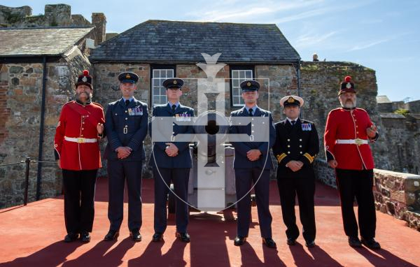 Picture by Karl Dorfner. 14-09-2024 - 'Guernsey's Own 201' squadron firing the noon day gun.