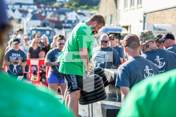 Picture by Karl Dorfner. 14-09-2024 - Action from the Guernsey's Strongest competition, the step climb event