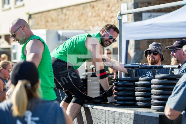 Picture by Karl Dorfner. 14-09-2024 - Action from the Guernsey's Strongest competition, the step climb event