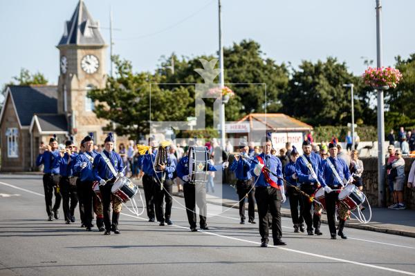 Picture by Karl Dorfner. 15-09-2024 - Guernsey's Own 201 Squadron parade and inspection, with the Gov and Bailiff meeting some of them