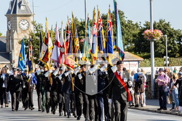 Picture by Karl Dorfner. 15-09-2024 - Guernsey's Own 201 Squadron parade and inspection, with the Gov and Bailiff meeting some of them