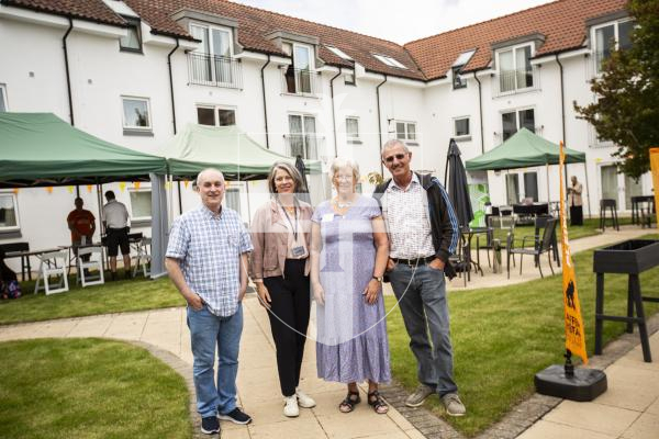 Picture by Sophie Rabey.  16-09-24.  Housing 21 along with Rosaire Community Association, Health Connections and other local charities, organisations and States Departments held Guernseys first 'Celebrating Age Festival'.  It is targeted at over 55s and hopes to become an annual event.  There were a lot of stalls available for people to go and see and get information from.
Organisers L-R Housing 21 Mike Logue, CEO of Health Connections Bella Farrell, Chair of Rosaire Community Association Rosemary Bishop-White and Vice-Chair of Rosaire Community Association Nigel Dorey.