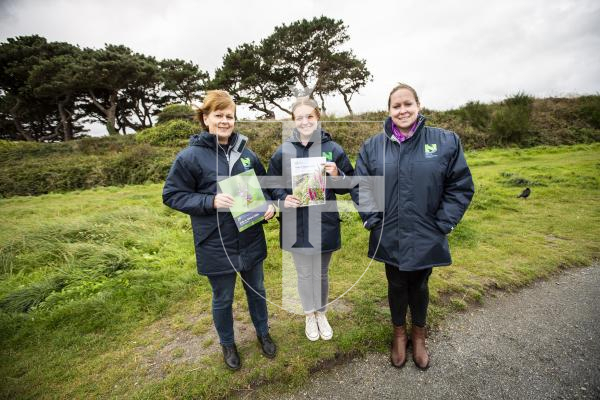 Picture by Sophie Rabey.  27-09-24.  The Nature Commission are realeasing their State of Nature 2024 report on 1st October.  The team are pictured with the report L-R Angela Salmon (Head of Operations and Education), Charlotte Burgoine (Ecologist) and Jessi Jennings (CEO)