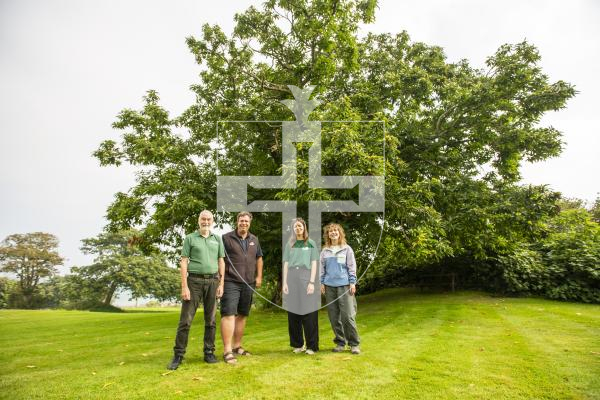 Picture by Sophie Rabey.  19-09-24.  Members from The Tree Council have come over to Guernsey to meet with Principal Environment Services Officer (ACLMS) Andy McCutcheon.  During their time here they will visit a number of sites in Guernsey to gain an insight into the makeup of our tree cover on island.
L-R Andy McCutcheon (Principal Environment Services Officer - ACLMS) , Jon Stokes (Director of Tree Science & Research at The Tree Council), Jess Allan (Science & Research Projects Manager) and Charlotte Benham (Science & Research Projects Officer).