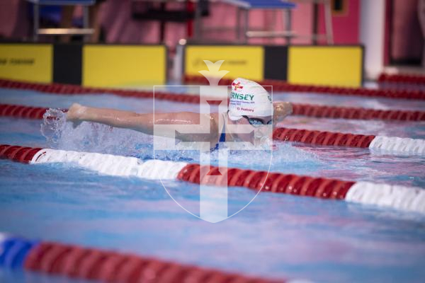 Picture by Peter Frankland. 27-09-24 Swimming at St Sampson's High School. The Wayfarers Travel Island Championships 2024. Orla Rabey, 22.