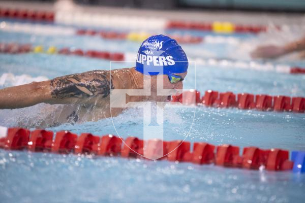 Picture by Peter Frankland. 27-09-24 Swimming at St Sampson's High School. The Wayfarers Travel Island Championships 2024. Ross Teates, 41.