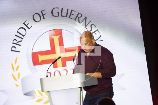 Picture by Sophie Rabey.  07-10-23.  Pride of Guernsey 2023 Awards at St Pierre Park.
Arts Contribution of the Year, Moonpig.   WINNER - Ross Le Brun.