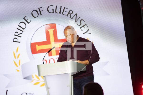 Picture by Sophie Rabey.  07-10-23.  Pride of Guernsey 2023 Awards at St Pierre Park.
Arts Contribution of the Year, Moonpig.   WINNER - Ross Le Brun.