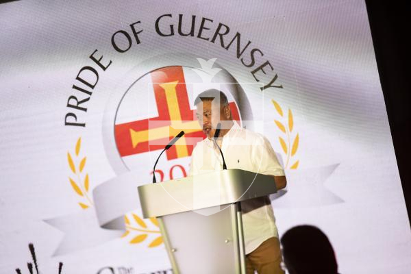 Picture by Sophie Rabey.  07-10-23.  Pride of Guernsey 2023 Awards at St Pierre Park.
Customer Service of the Year, sponsored by DWA.   WINNER - Dennis Nalda.
