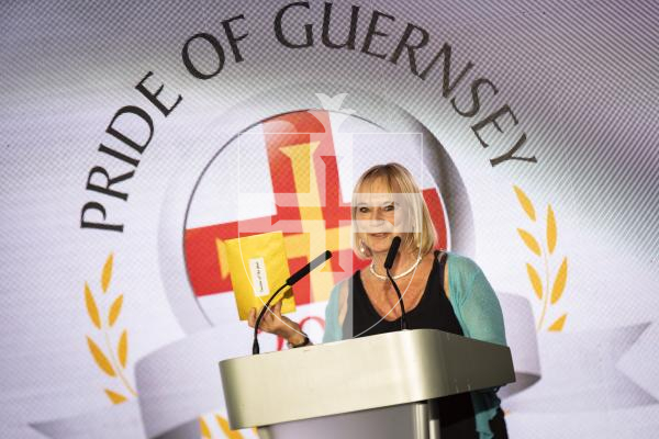 Picture by Sophie Rabey.  07-10-23.  Pride of Guernsey 2023 Awards at St Pierre Park.
Teacher of the Year, sponsored by Core.  WINNER - Mary Carey.