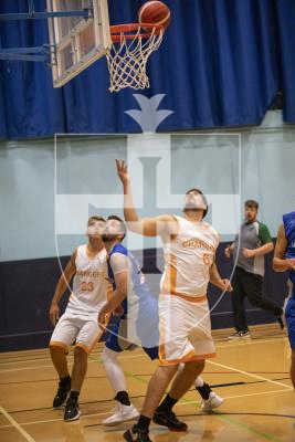 Picture by Sophie Rabey.  03-11-23.  Basketball Action at Beau Sejour - Chargers v Le Mont Saint.