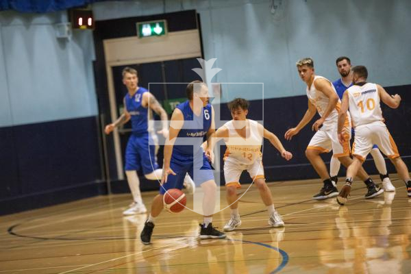Picture by Sophie Rabey.  03-11-23.  Basketball Action at Beau Sejour - Chargers v Le Mont Saint.