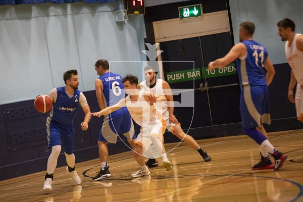 Picture by Sophie Rabey.  03-11-23.  Basketball Action at Beau Sejour - Chargers v Le Mont Saint.