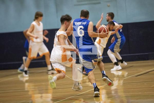 Picture by Sophie Rabey.  03-11-23.  Basketball Action at Beau Sejour - Chargers v Le Mont Saint.