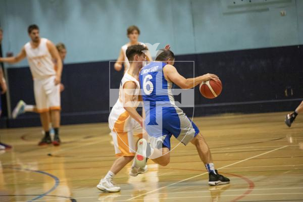 Picture by Sophie Rabey.  03-11-23.  Basketball Action at Beau Sejour - Chargers v Le Mont Saint.