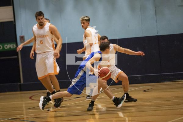 Picture by Sophie Rabey.  03-11-23.  Basketball Action at Beau Sejour - Chargers v Le Mont Saint.