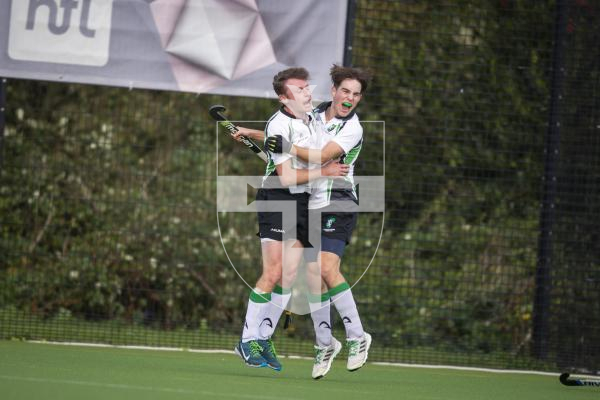 Picture by Luke Le Prevost. 05-11-23.
EH Men's Tier Two Championship hockey action at Footes Lane - Guernsey v Hampton in Arden