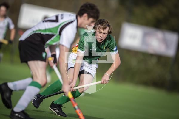 Picture by Luke Le Prevost. 05-11-23.
EH Men's Tier Two Championship hockey action at Footes Lane - Guernsey v Hampton in Arden