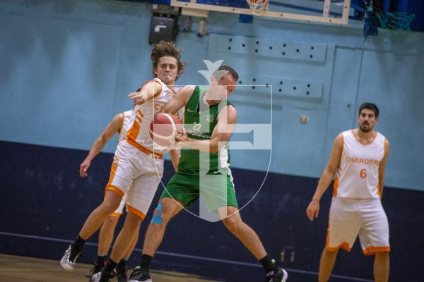 Picture by Luke Le Prevost. 08-11-23.
Basketball action at Beau Sejour - Chargers v V1 Pistons