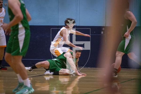 Picture by Luke Le Prevost. 08-11-23.
Basketball action at Beau Sejour - Chargers v V1 Pistons
