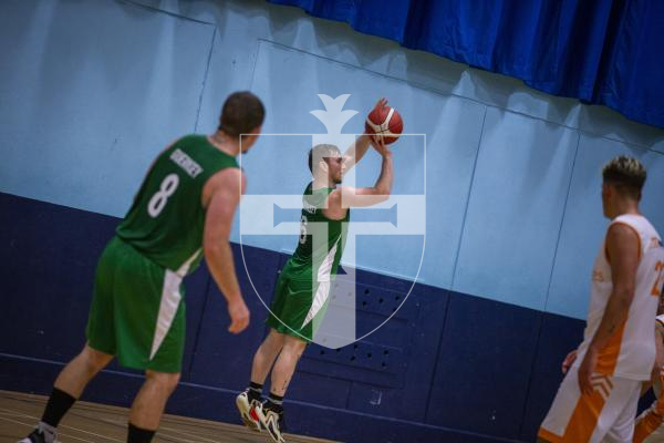 Picture by Luke Le Prevost. 08-11-23.
Basketball action at Beau Sejour - Chargers v V1 Pistons