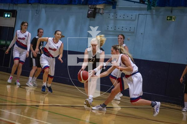 Picture by Luke Le Prevost. 08-11-23.
Womens basketball action at Beau Sejour - Ravenscroft v Pumas