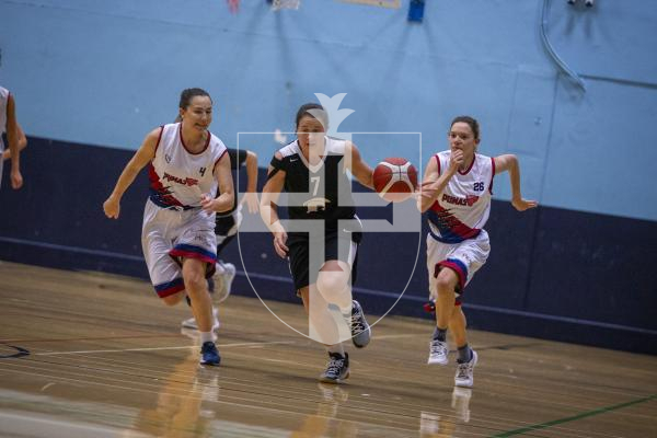 Picture by Luke Le Prevost. 08-11-23.
Womens basketball action at Beau Sejour - Ravenscroft v Pumas