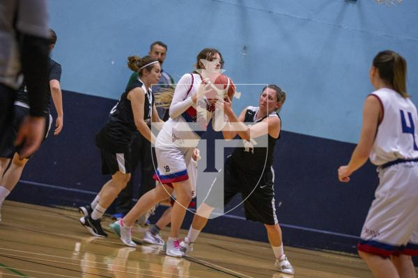 Picture by Luke Le Prevost. 08-11-23.
Womens basketball action at Beau Sejour - Ravenscroft v Pumas