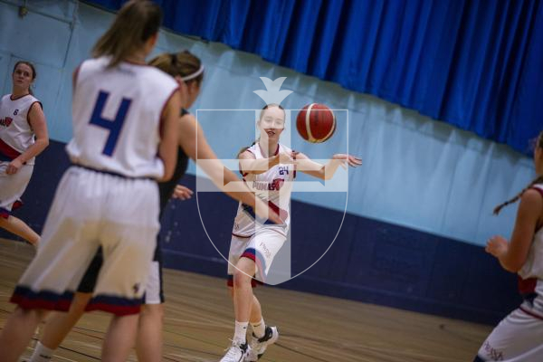 Picture by Luke Le Prevost. 08-11-23.
Womens basketball action at Beau Sejour - Ravenscroft v Pumas