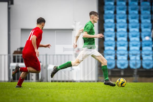 Picture by Sophie Rabey.  12-11-23.  Football Action at Footes Lane.  Under 21 Muratti - Guernsey vs Jersey.