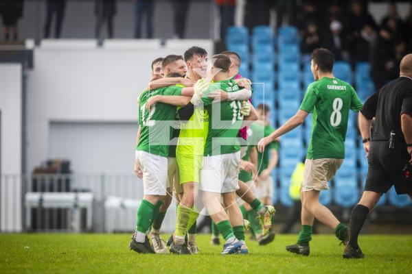Picture by Sophie Rabey.  12-11-23.  Football Action at Footes Lane.  Under 21 Muratti - Guernsey vs Jersey.