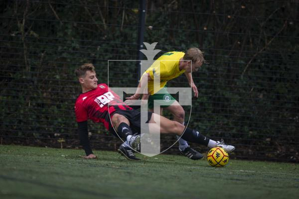 Picture by Luke Le Prevost. 18-11-23.
Priaulx League football action at the KGV - Rangers v Vale Rec