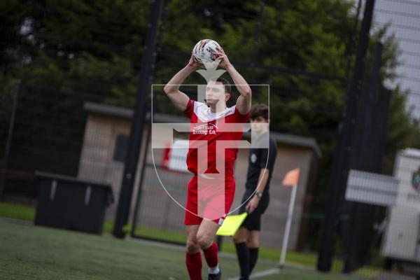 Picture by Luke Le Prevost. 18-11-23.
Priaulx League football action at the KGV - Sylvans v Rovers