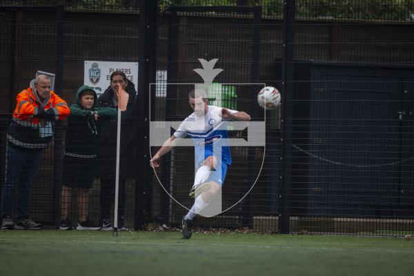 Picture by Luke Le Prevost. 18-11-23.
Priaulx League football action at the KGV - Sylvans v Rovers