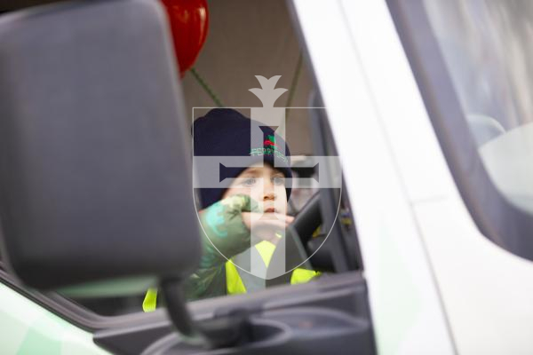 Picture by Peter Frankland. 28-11-23 Zach Brouard, 4 is a massive fan of lorries, especially Ferryspeed lorries. Today he was given a tour of the depot at Bulwer Avenue.